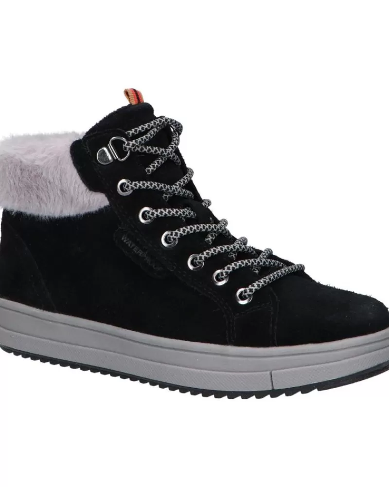 Girl GEOX Shoes-Woman And Girl Mid Boots J26Cva 00022 J Rebecca Girl Wpf C9999 Black