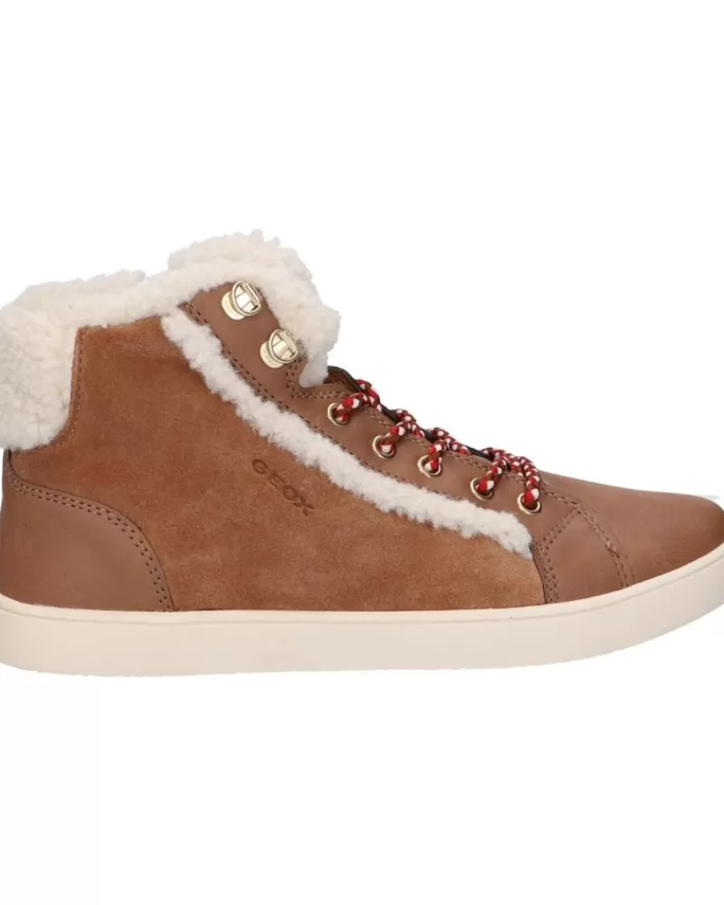 Girl GEOX Mid Boots-Woman And Girl Mid Boots J26Euc 022Bh J Kathe Girl C6627 Whisky
