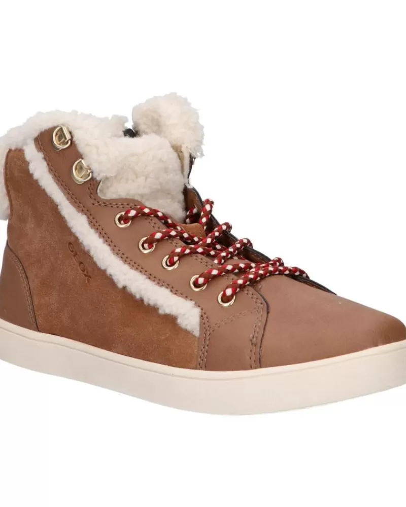 Girl GEOX Mid Boots-Woman And Girl Mid Boots J26Euc 022Bh J Kathe Girl C6627 Whisky