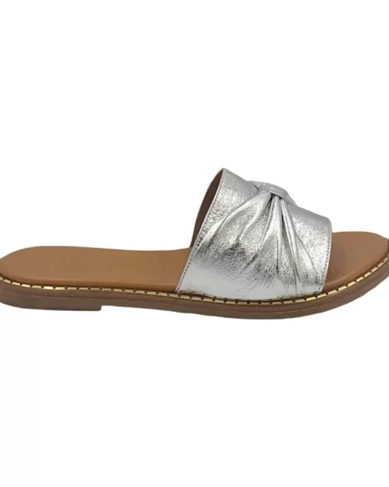 Woman EPOCHE XI Woman And Girl Sandals Sandalia Lazo 701 Plata