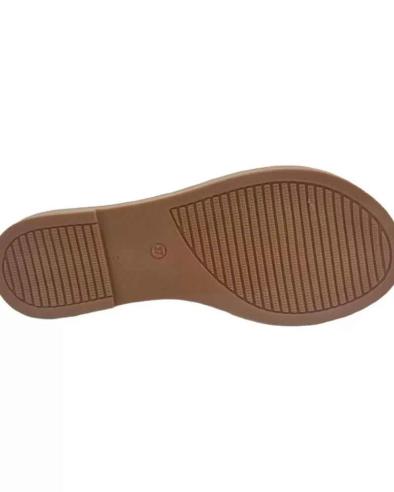Girl EPOCHE XI Sandals-Woman And Girl Sandals Sandalia Plana Cruzada 704 Cuero