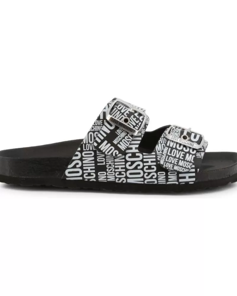 Girl LOVE MOSCHINO Sandals-Woman And Girl Sandals - Ja28073G1Eij0 Black