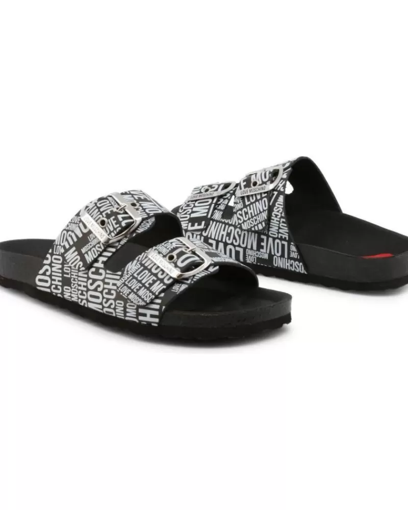 Girl LOVE MOSCHINO Sandals-Woman And Girl Sandals - Ja28073G1Eij0 Black
