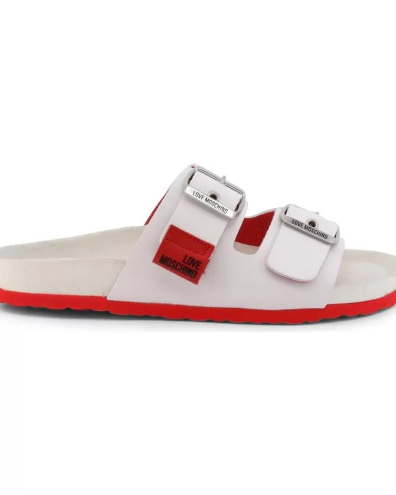 Girl LOVE MOSCHINO Sandals-Woman And Girl Sandals - Ja28103G1Eiaz White