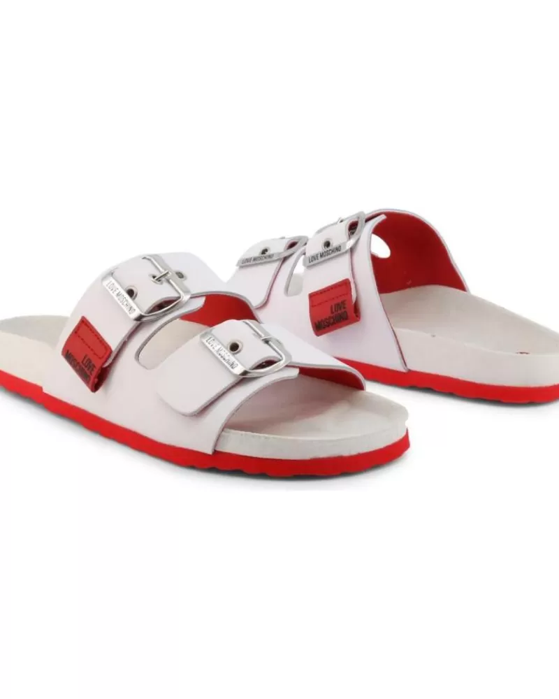 Girl LOVE MOSCHINO Sandals-Woman And Girl Sandals - Ja28103G1Eiaz White