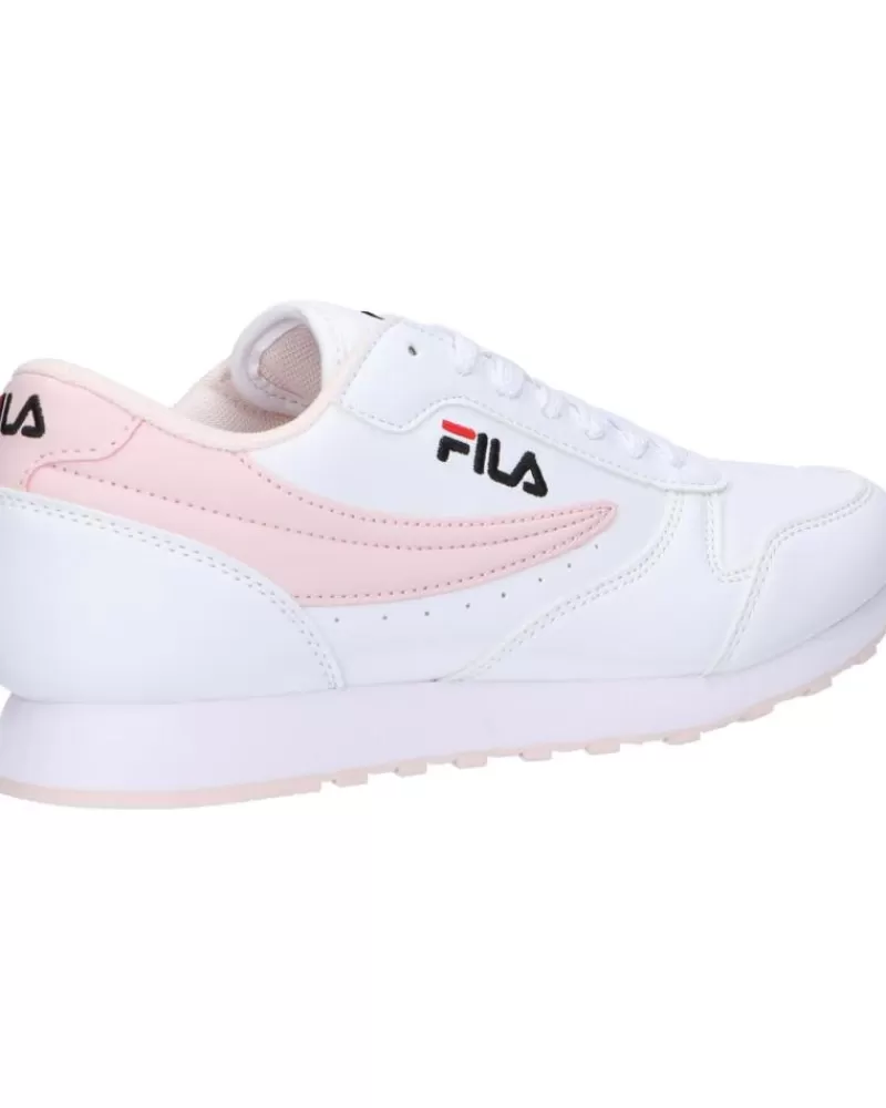 Girl FILA Sports Shoes-Woman And Girl Trainers 1010308 13256 D8 Orbit White
