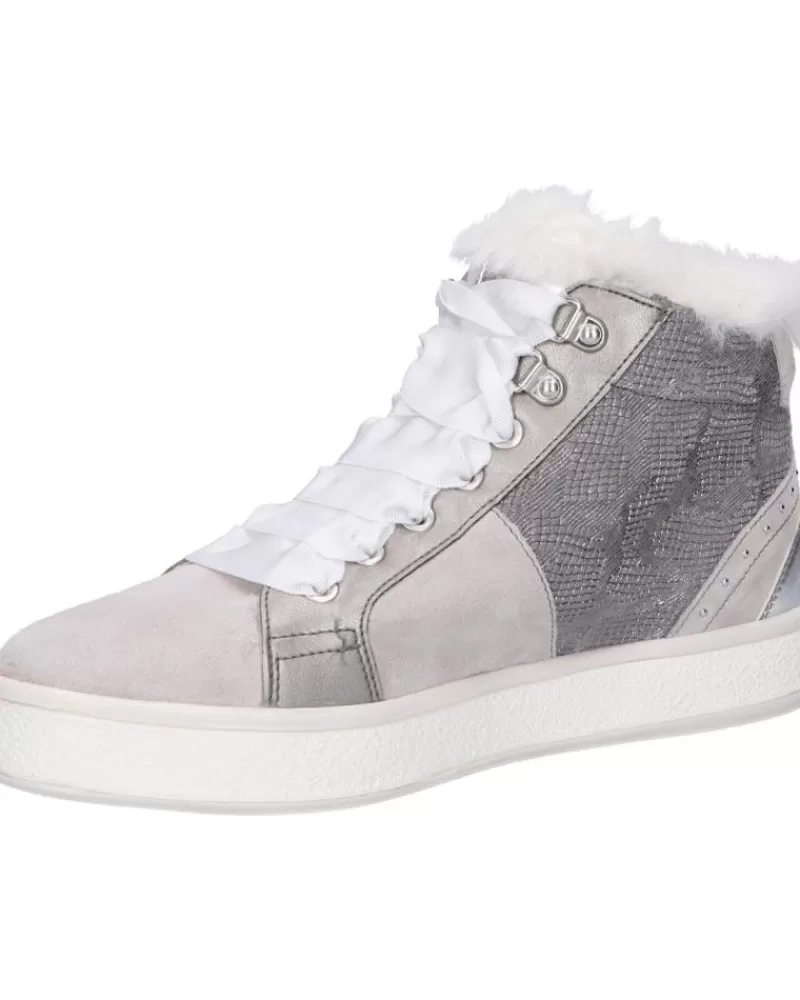 Woman GEOX Woman And Girl Trainers D26Ffc 0Bs22 D Leelu C0358 Dk Grey-Lt Grey