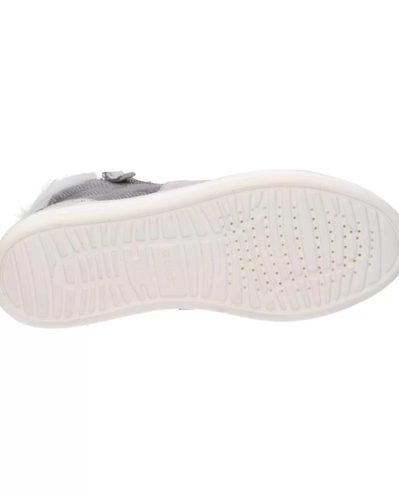 Woman GEOX Woman And Girl Trainers D26Ffc 0Bs22 D Leelu C0358 Dk Grey-Lt Grey