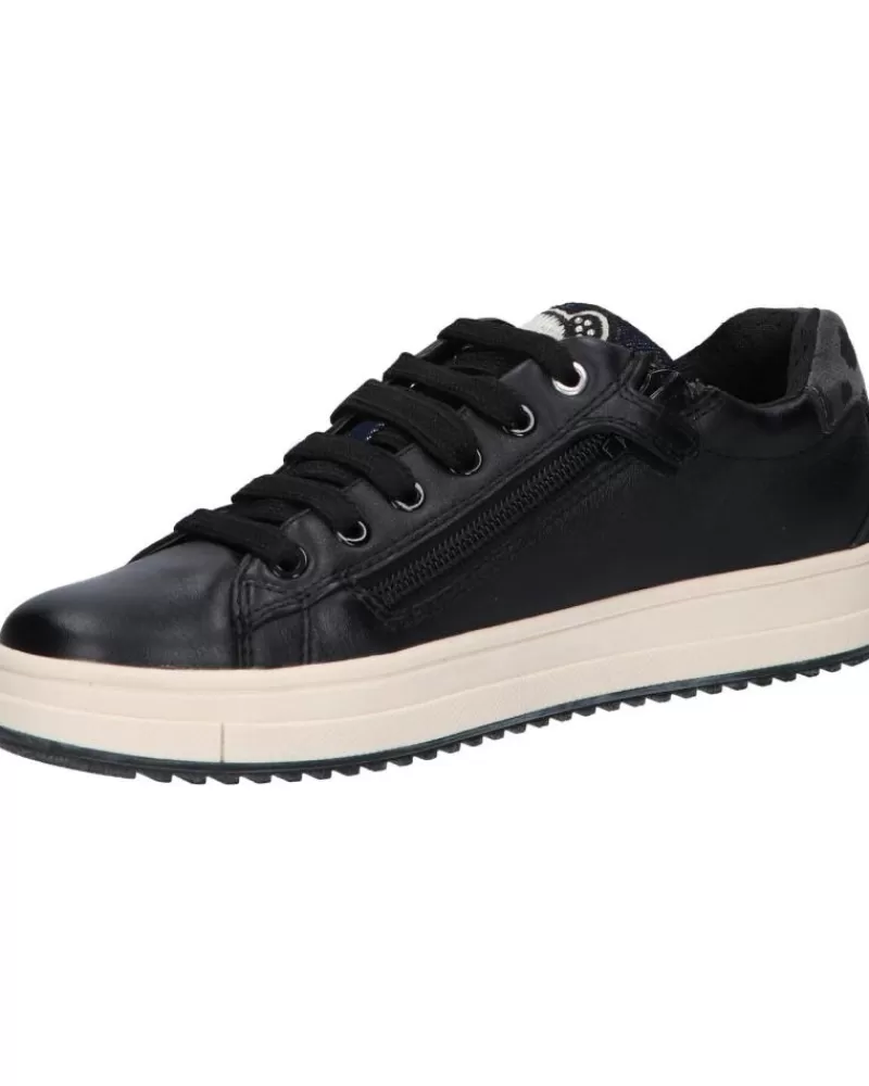 Girl GEOX Sports Shoes-Woman And Girl Trainers J04Bdf 00085 J Rebecca Girl C9999 Black