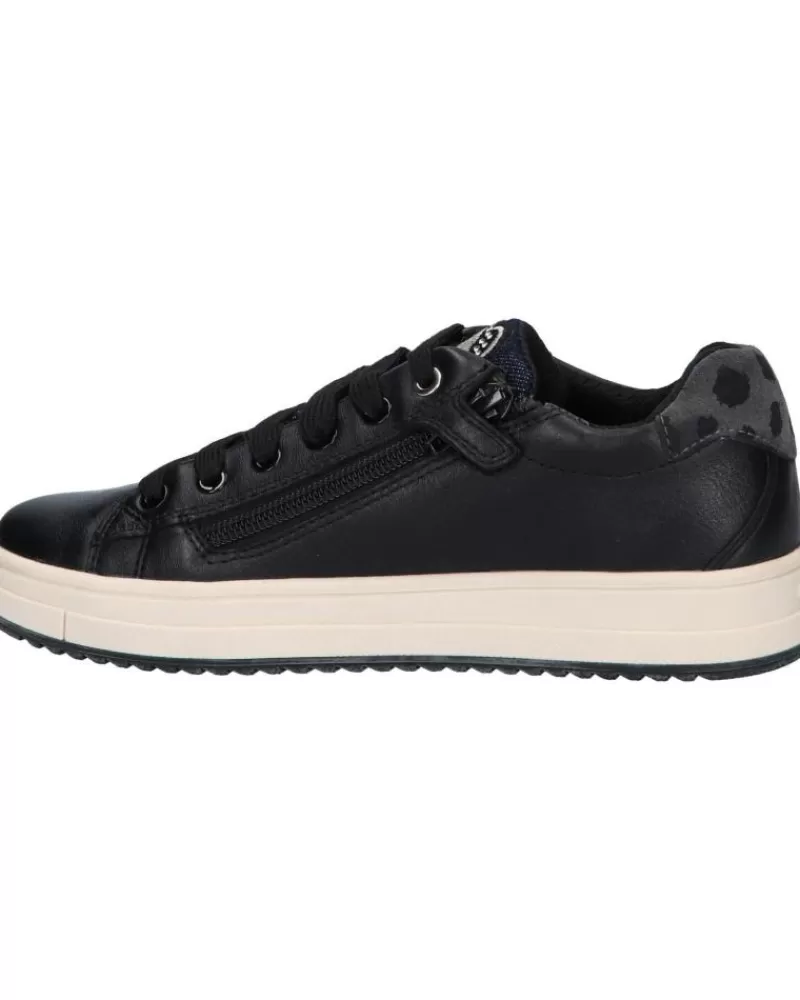 Girl GEOX Sports Shoes-Woman And Girl Trainers J04Bdf 00085 J Rebecca Girl C9999 Black