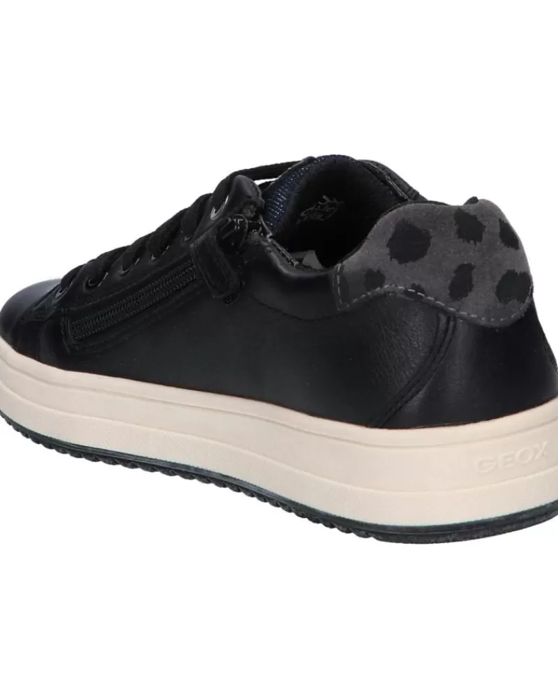 Girl GEOX Sports Shoes-Woman And Girl Trainers J04Bdf 00085 J Rebecca Girl C9999 Black