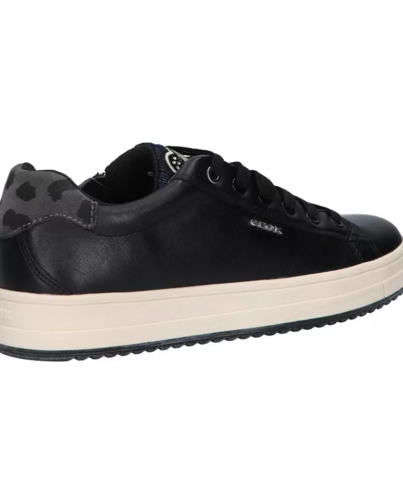 Girl GEOX Sports Shoes-Woman And Girl Trainers J04Bdf 00085 J Rebecca Girl C9999 Black