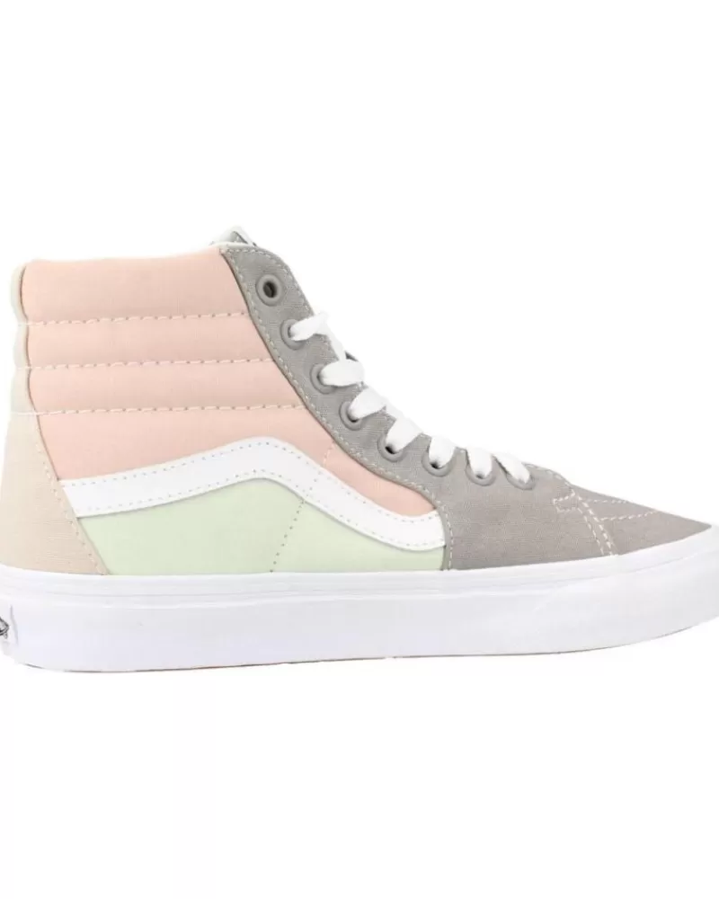 Girl VANS OFF THE WALL Sports Shoes-Woman And Girl Trainers Sk8-Hi Multicolor