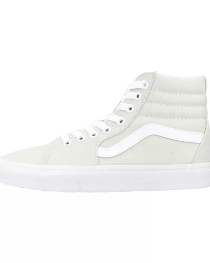 Girl VANS OFF THE WALL Sports Shoes-Woman And Girl Trainers Sk8-Hi Verde