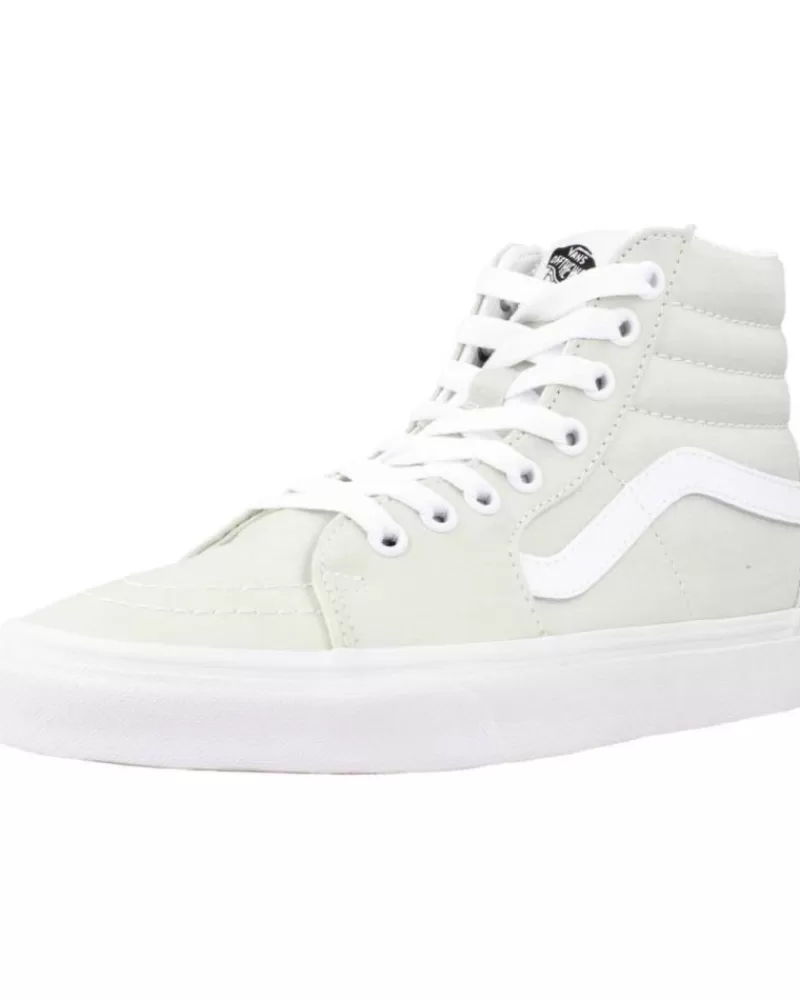 Girl VANS OFF THE WALL Sports Shoes-Woman And Girl Trainers Sk8-Hi Verde