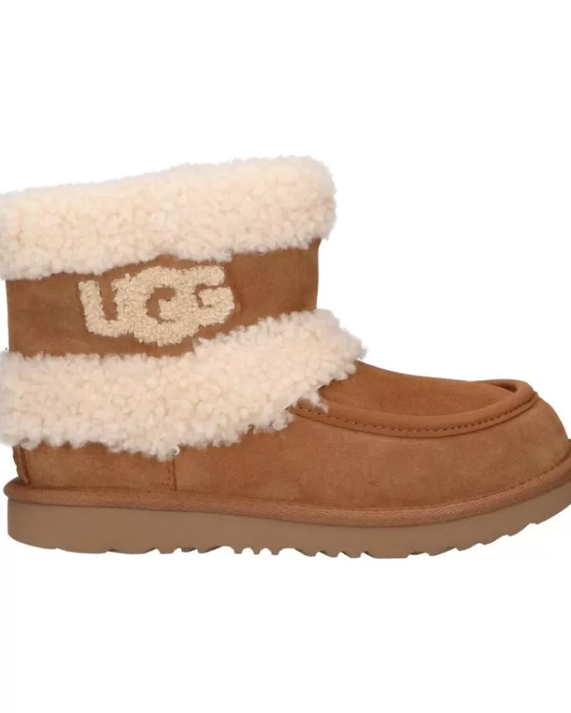 Girl UGG Mid Boots-Woman And Girl 1143701K Ultra Mini Fluff Chestnut