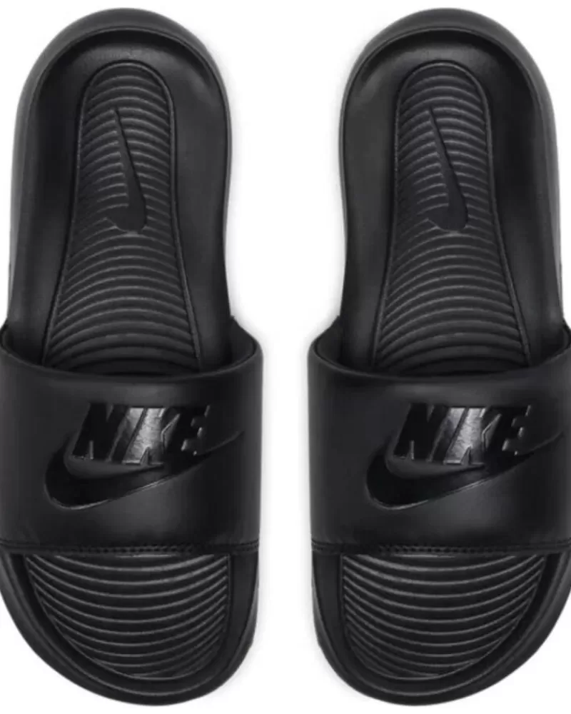 Man NIKE Woman And Man And Boy Flip Flops Cn9677-004 Victori One Slide Wmns Black-Black-Black