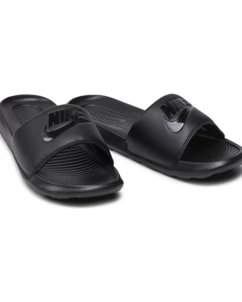 Man NIKE Woman And Man And Boy Flip Flops Cn9677-004 Victori One Slide Wmns Black-Black-Black