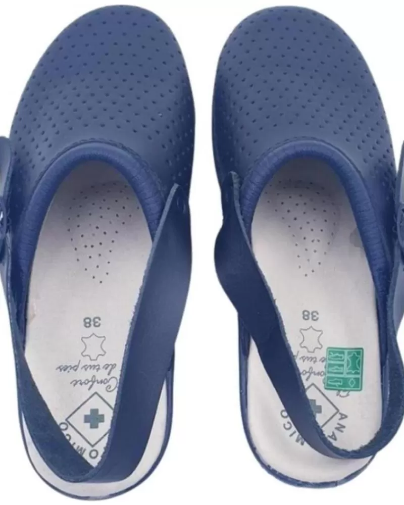 Boy JAVER Clogs-Woman And Man And Boy Shoes Calzado De Trabajo Varios 15423 Marino