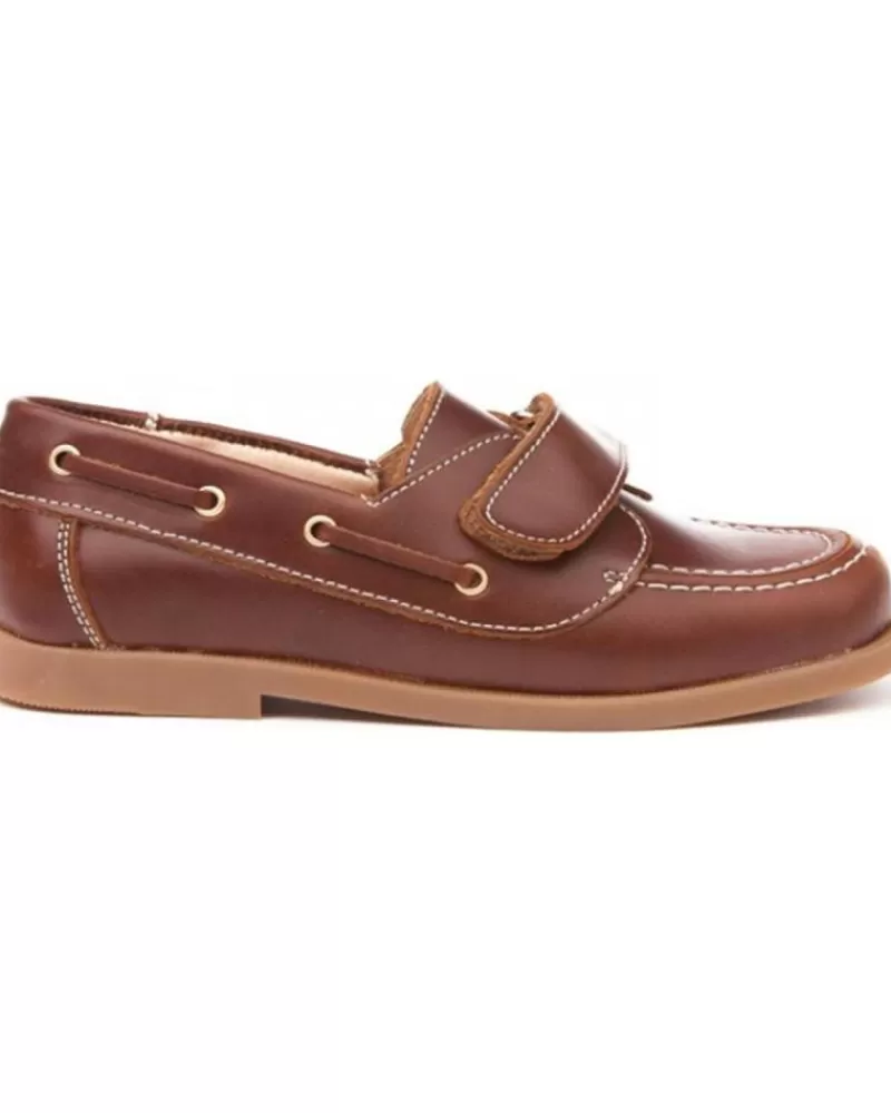 Man ANGELITOS Woman And Man Boat Shoes Nautico Piel 351 Cuero