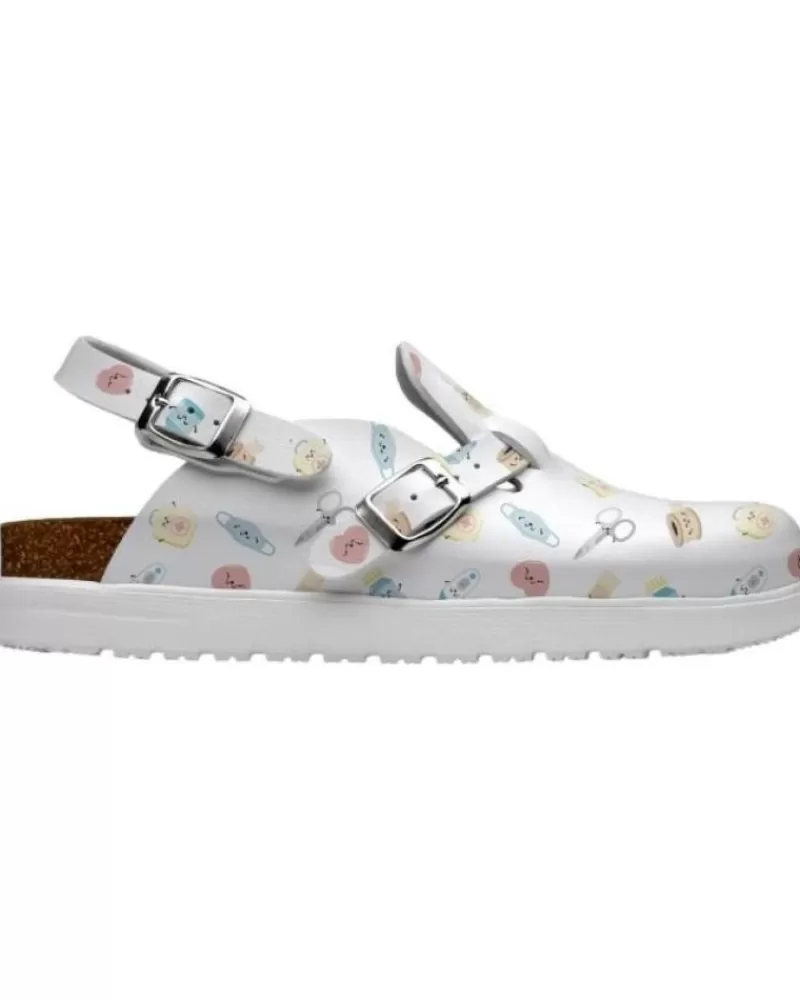 Man FELIZ CAMINAR Woman And Man Clogs Zueco Bio Wonderful Steps Blanco