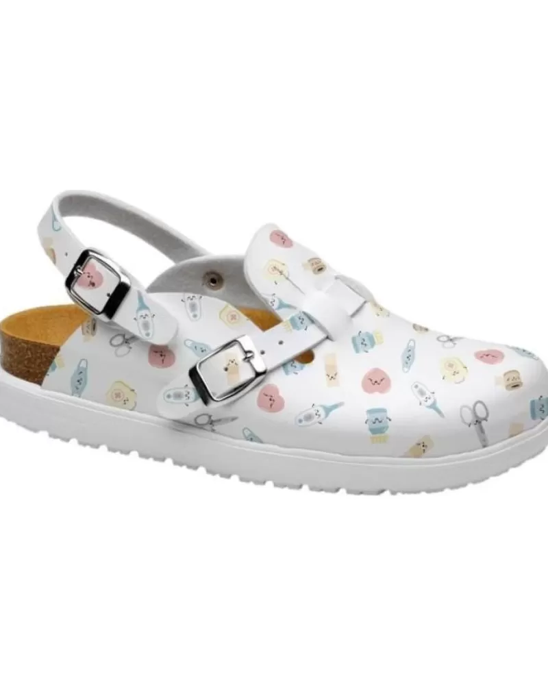 Man FELIZ CAMINAR Woman And Man Clogs Zueco Bio Wonderful Steps Blanco