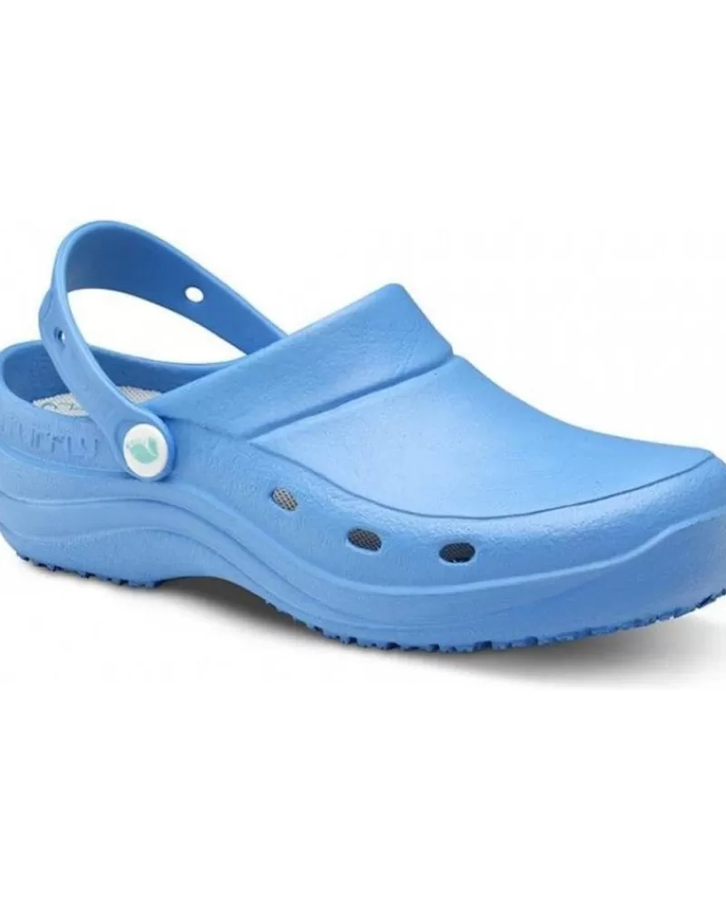 Man FELIZ CAMINAR Woman And Man Clogs Zueco Laboral Sirocos - Naturfly Azul