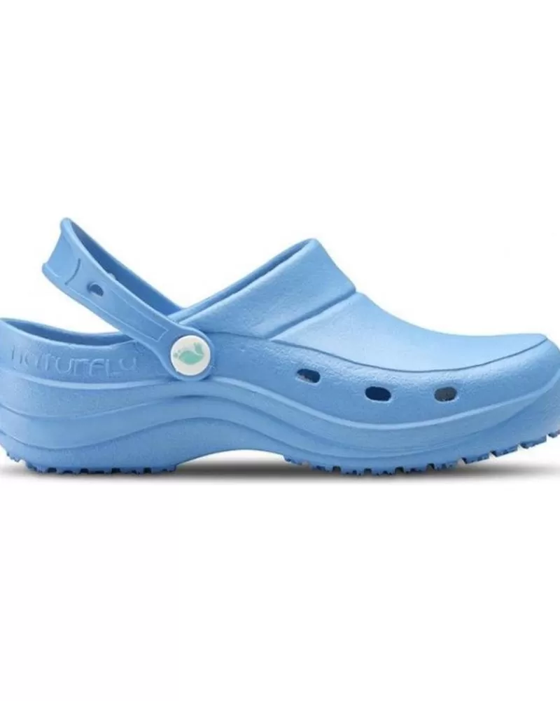 Man FELIZ CAMINAR Woman And Man Clogs Zueco Laboral Sirocos - Naturfly Azul