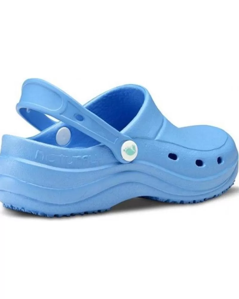 Man FELIZ CAMINAR Woman And Man Clogs Zueco Laboral Sirocos - Naturfly Azul