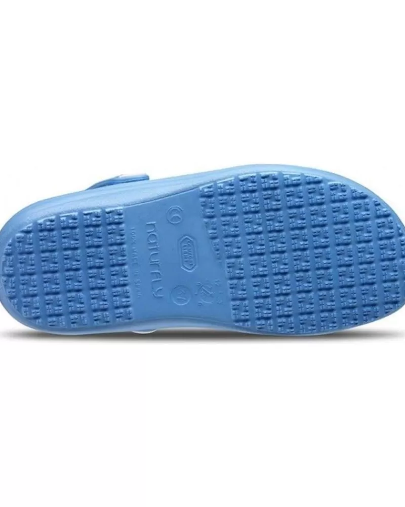 Man FELIZ CAMINAR Woman And Man Clogs Zueco Laboral Sirocos - Naturfly Azul