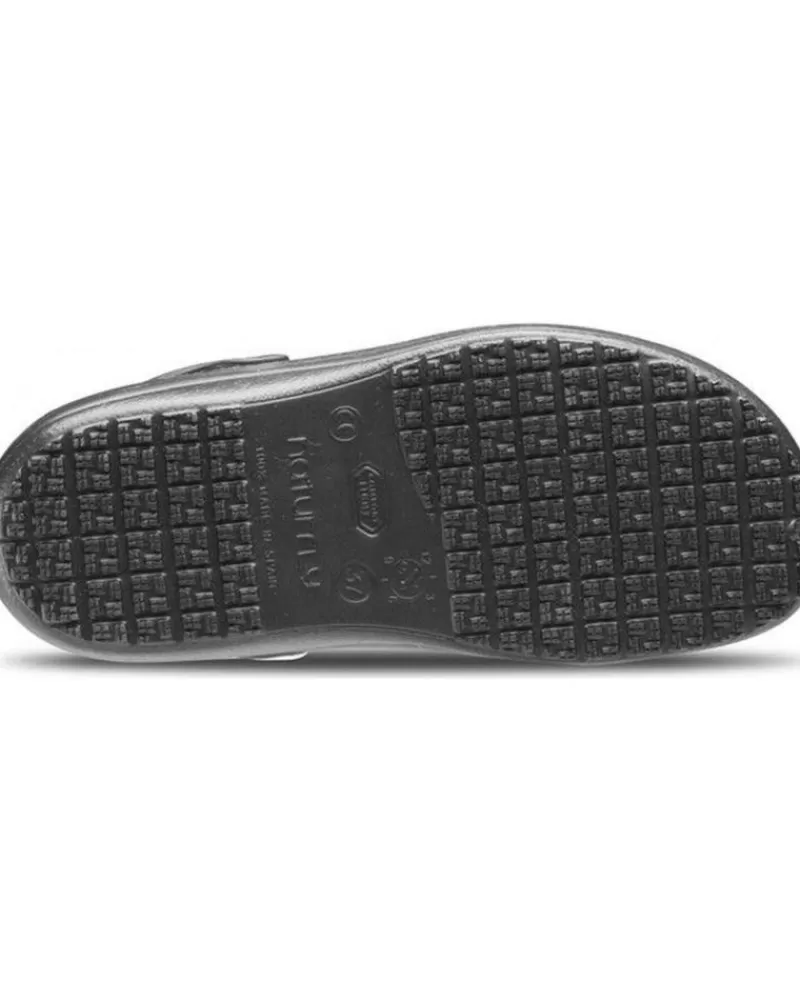 Man FELIZ CAMINAR Woman And Man Clogs Zueco Laboral Sirocos - Naturfly Negro