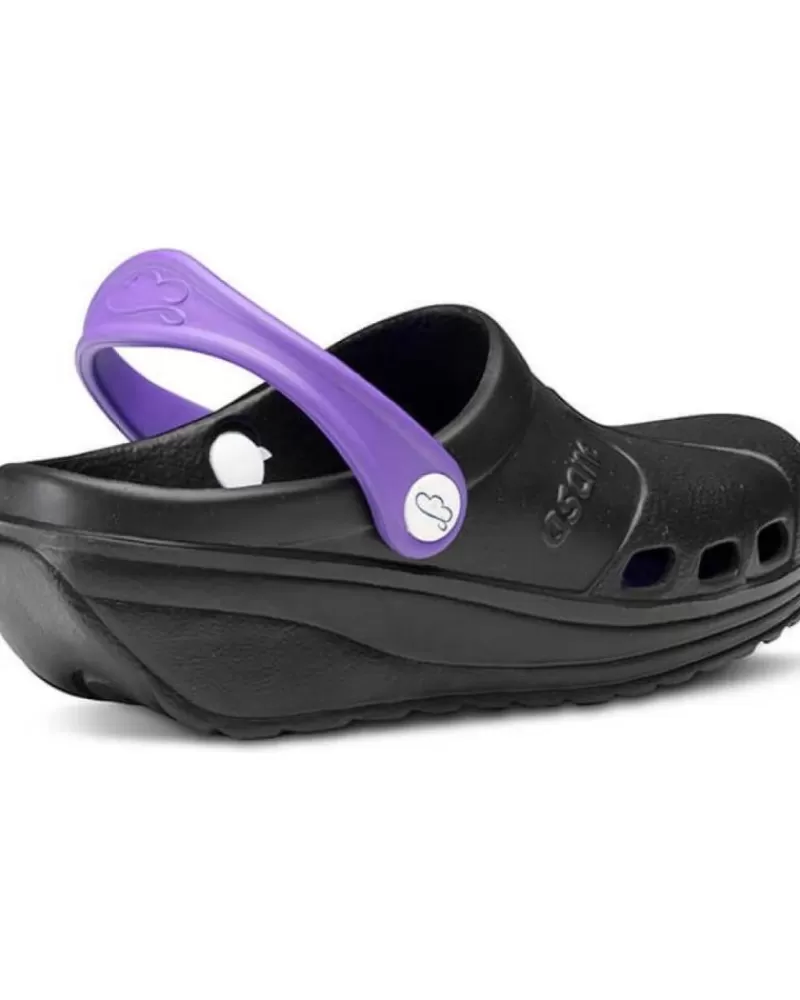 Man FELIZ CAMINAR Woman And Man Clogs Zuecos Sanitarios Asana - Negro