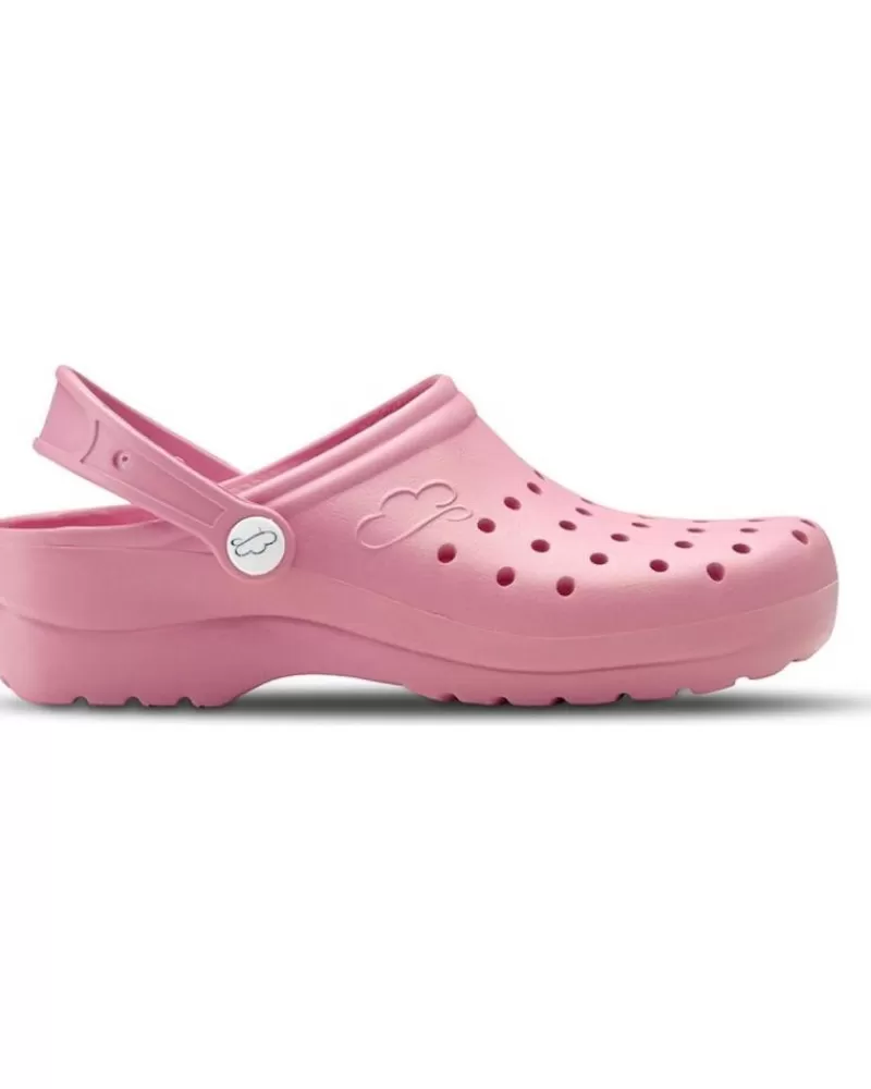 Man FELIZ CAMINAR Woman And Man Clogs Zuecos Sanitarios Flotantes Gruyere - Rosa
