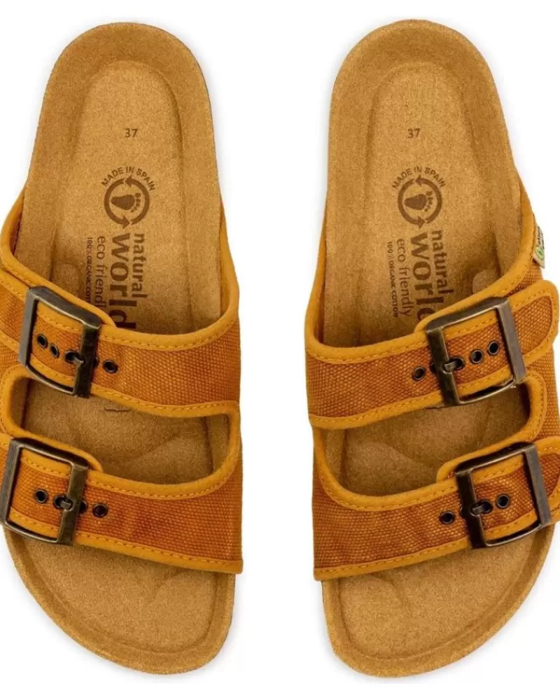 Man NATURAL WORLD Woman And Man Sandals Sandalia Unisex Bio Anatomica 7001E Cuero