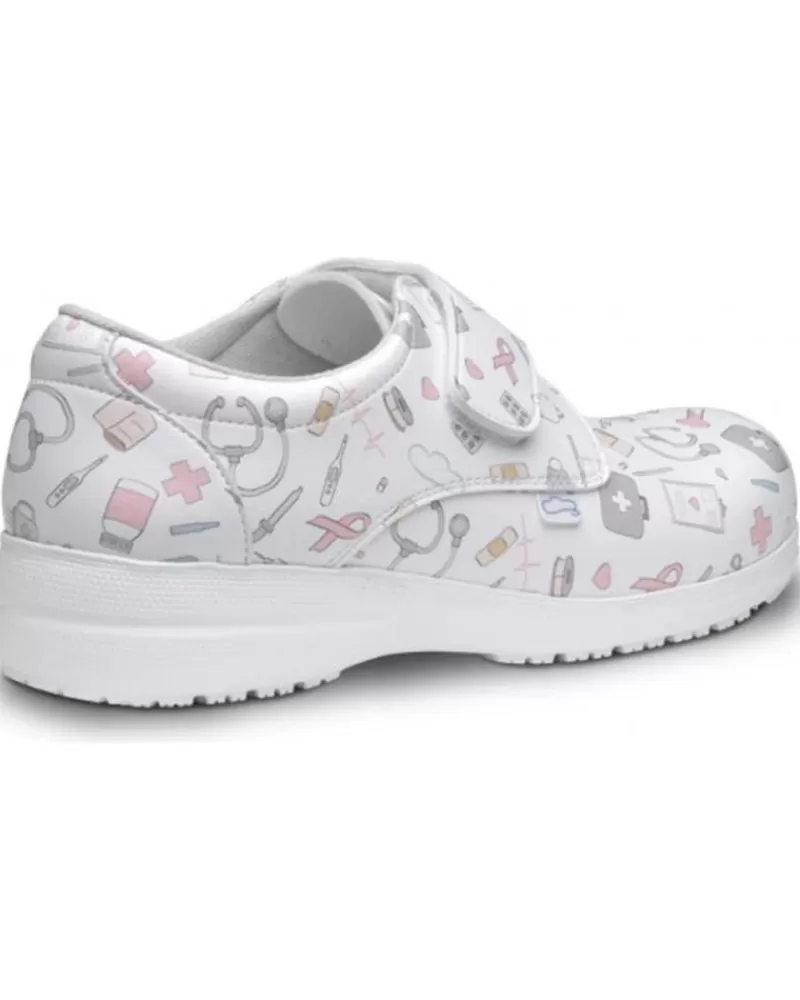 Man FELIZ CAMINAR Woman And Man Shoes Zapato Sanitario Unisex Atom Blanco