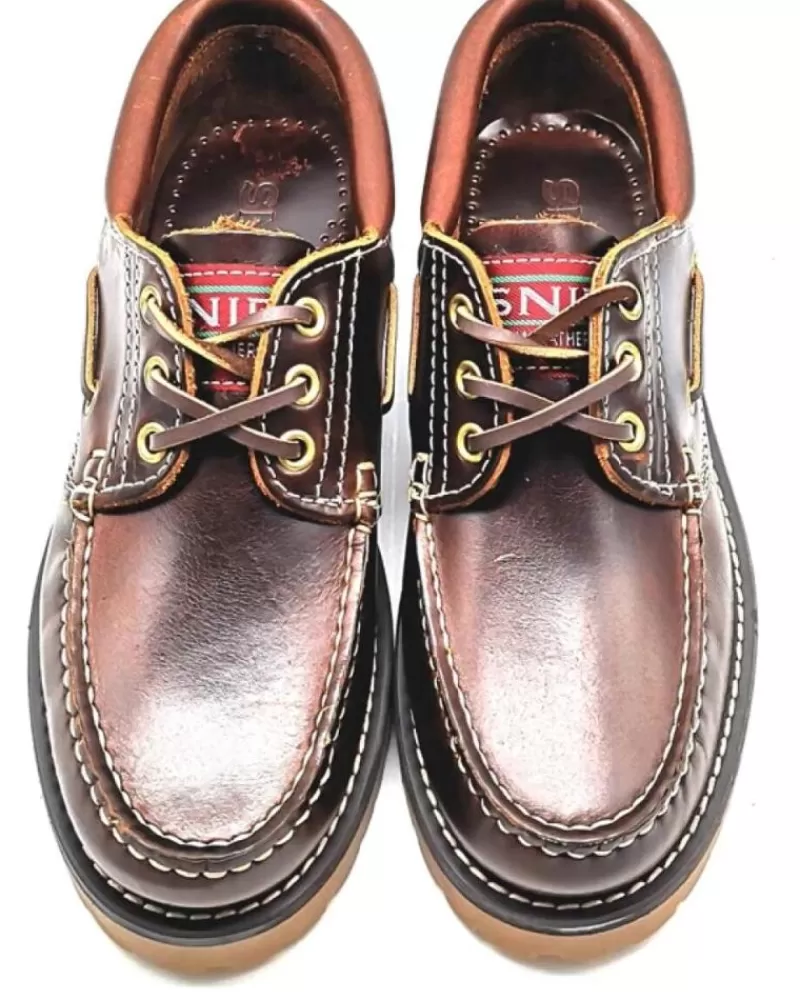 Woman SNIPE Woman And Man Shoes 21201 Nautico Para Hombre Color Cuero Marron