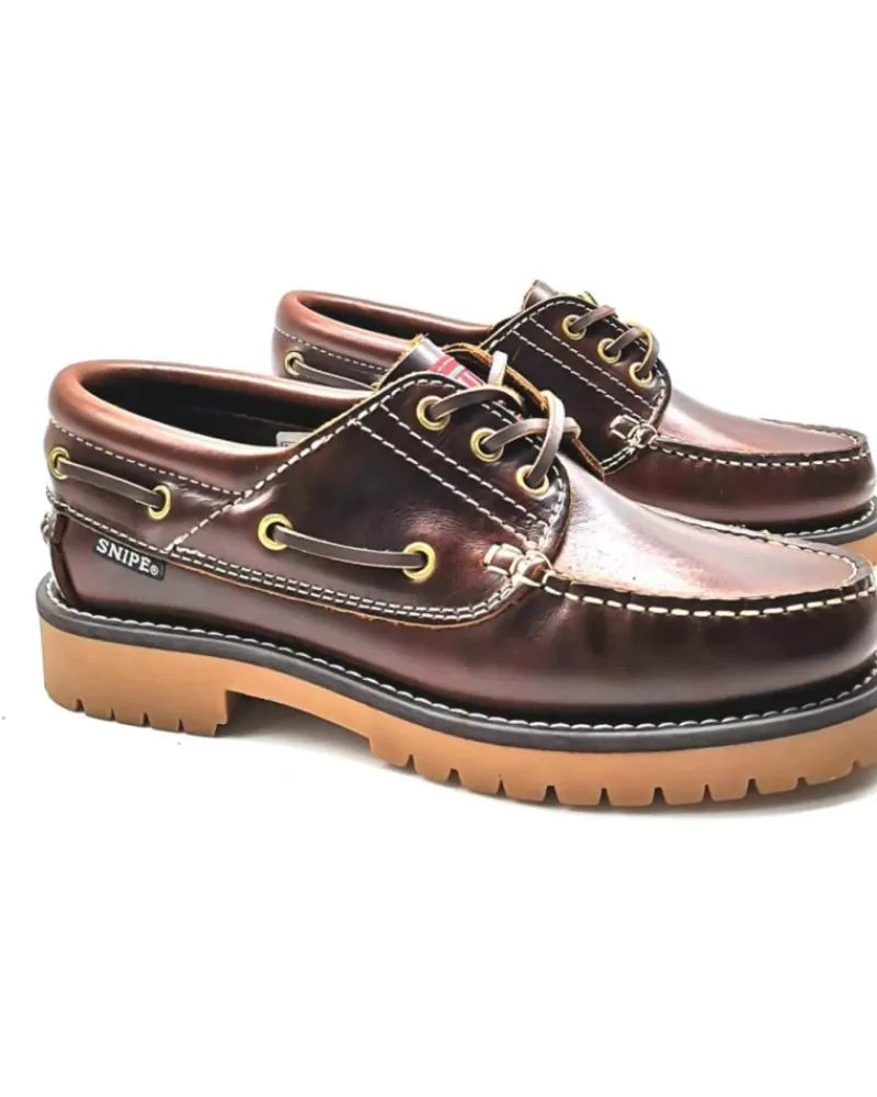 Woman SNIPE Woman And Man Shoes 21201 Nautico Para Hombre Color Cuero Marron