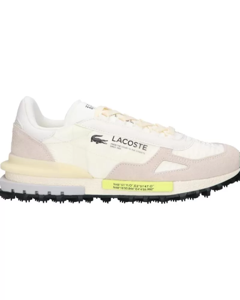 Man LACOSTE Woman And Man Zapatillas Deporte 46Sma0008 Elite Active Wp2 Off Wht-Lt Grn
