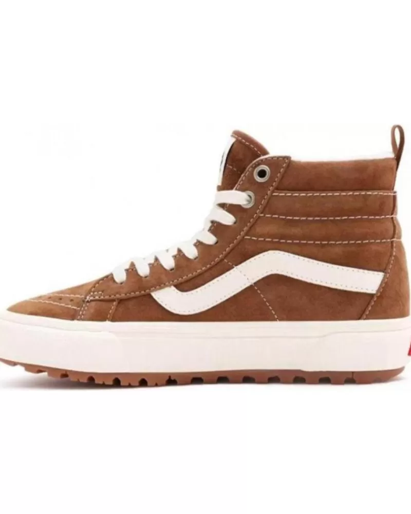 Man VANS OFF THE WALL Woman And Man Zapatillas Deporte Vans Modelo Ua Sk8-Hi Mte-1 Dachshund-Suede Para Unisex Colo Marron
