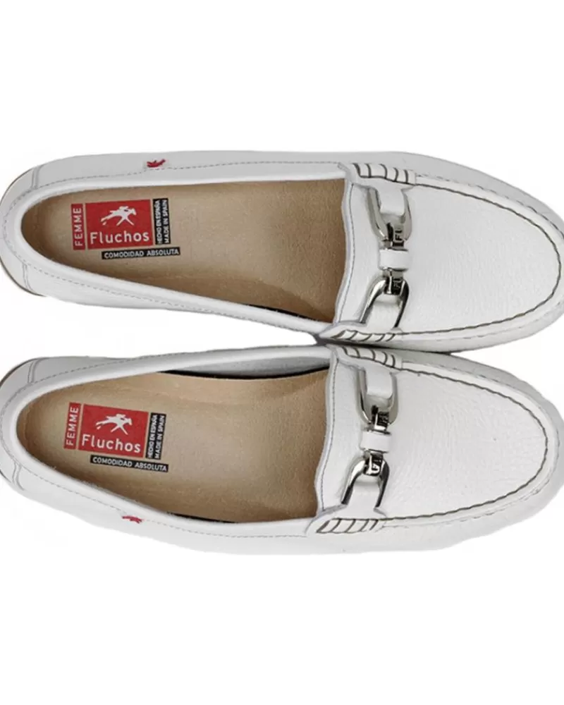 Woman FLUCHOS Woman Boat Shoes Zapato F0804 Blanco Mujer Floter Blanco