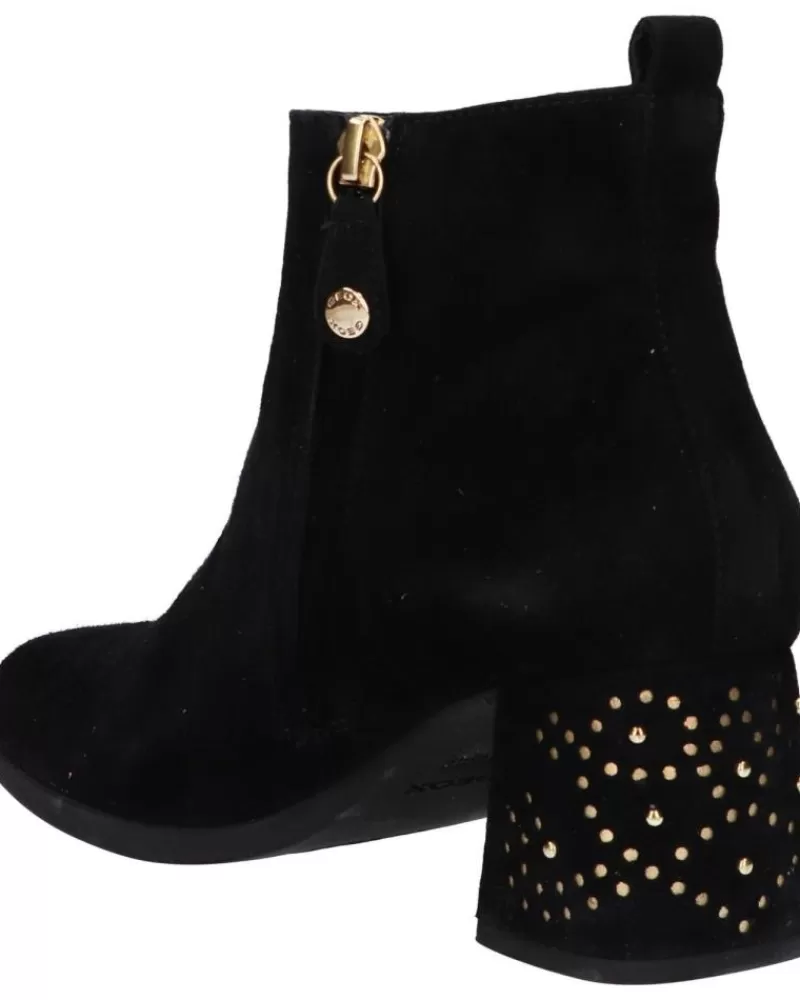 Woman GEOX Woman Boots D04Efl 00021 D Calinda Mid C0495 Black-Gold