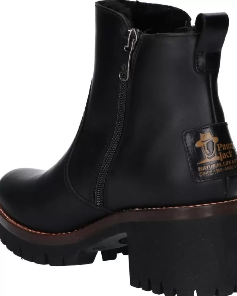 Woman PANAMA JACK Woman Boots Pauline Igloo Trav B2 Napa Negro