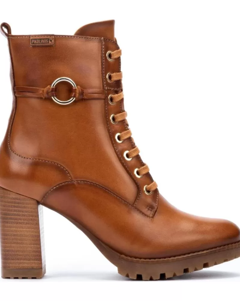 Woman PIKOLINOS Woman Boots Botin Tacon Alto W7M-8563 Brandy