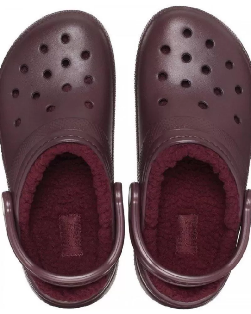 Woman CROCS Woman Clogs Classic Lined Clog U 203591 Marrn Morado