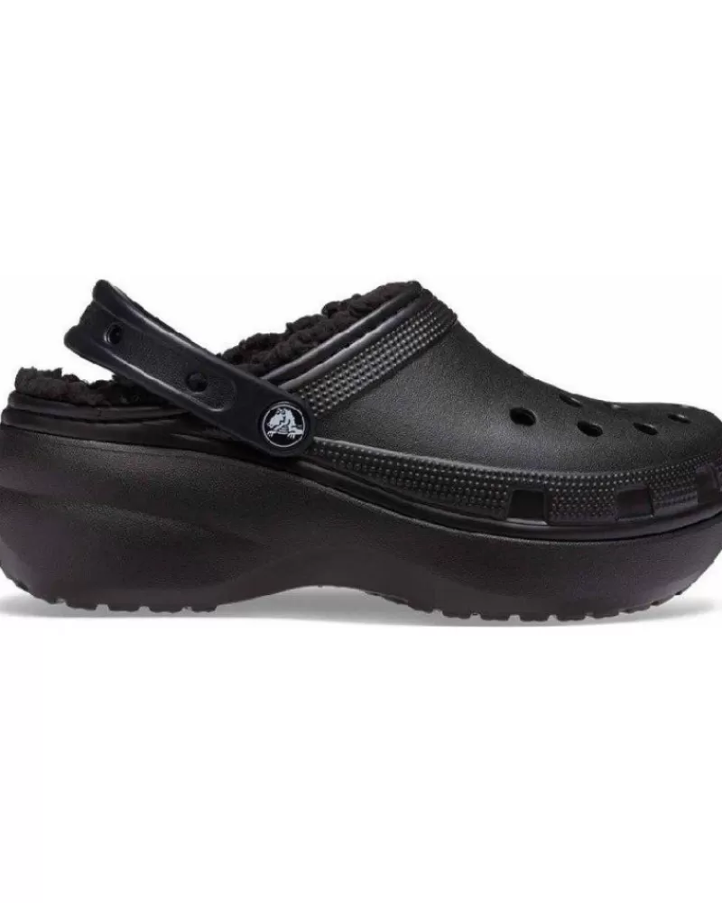 Woman CROCS Woman Clogs Classic Platform Lined Clog W 207938 Negro