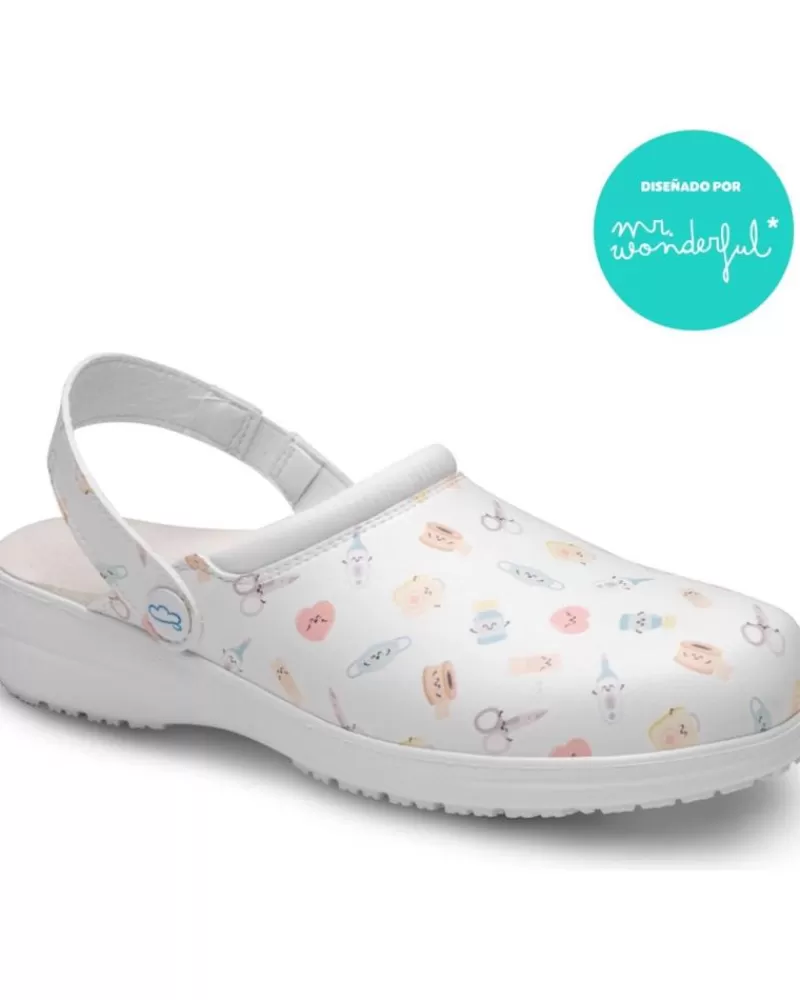 Woman FELIZ CAMINAR Woman Clogs Zuecos Zueco Wonderful Blanco