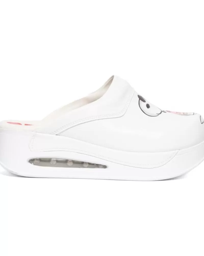 Woman ZUEKOOS Woman Clogs Zueco Sanitario Snoopy Blanco