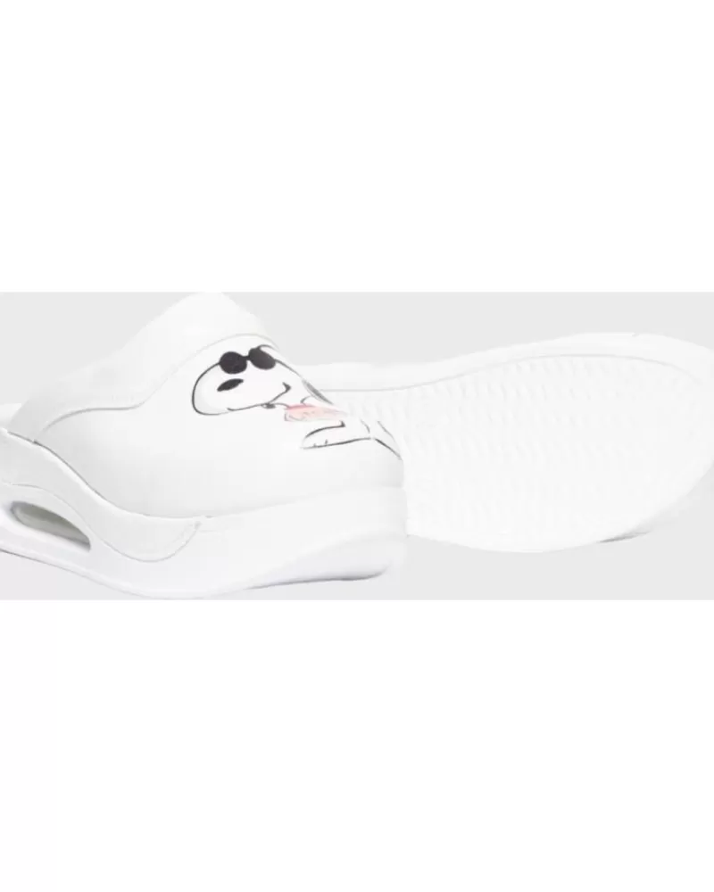 Woman ZUEKOOS Woman Clogs Zueco Sanitario Snoopy Blanco