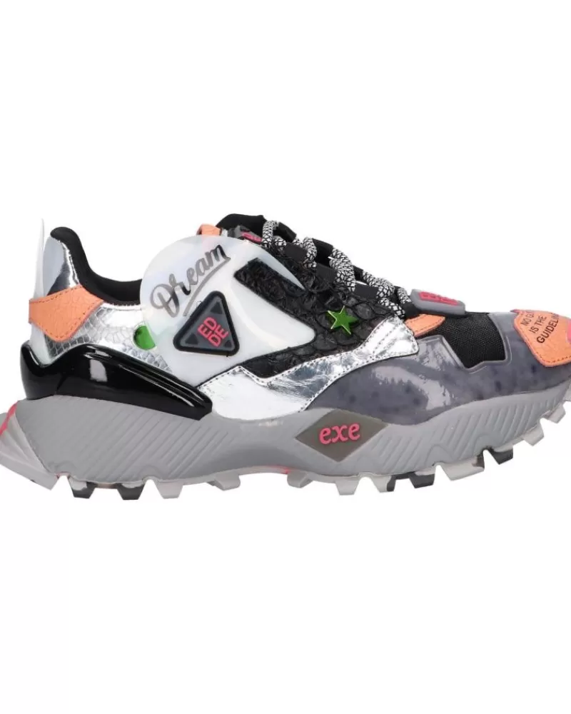 Woman EXE Woman 928-3 Leather Black-Orange