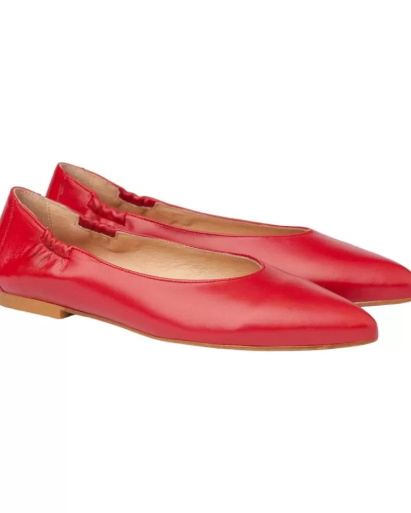 Woman EVA MAÑAS Woman Flat Shoes Eva Manas Babucha Piel 1480 Rojo